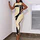 WHOLESALE | Hands Printed Off-shoulder Back Zip Up Jumpsuit