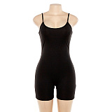 WHOLESALE | Elastic Maxi Romper in Black