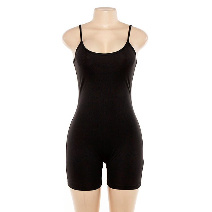 WHOLESALE | Elastic Maxi Romper in Black