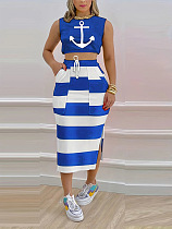 WHOLESALE | Tank Top & Zebra Skirt Set