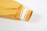 WHOLESALE | Pu Material Button Blouse Skirt Set