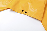 WHOLESALE | Pu Material Button Blouse Skirt Set