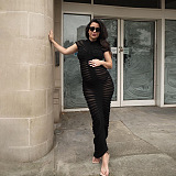 WHOLESALE | High Neck Bodycon Long Dress
