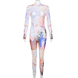 WHOLESALE | Chiffon Back Zip Up Jumpsuit