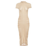 WHOLESALE | High Neck Bodycon Long Dress