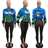 WHOLESALE | Digital Printed Button Up Baseball Jacket