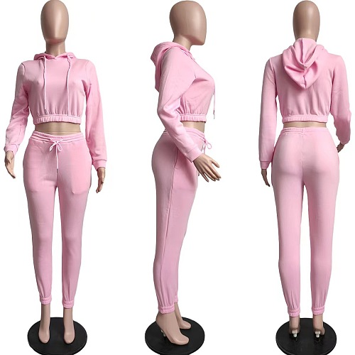 WHOLESALE | Hoodie Top Jogging Suit in Solid