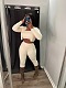 WHOELSALE | Wool 3-piece coat, bandeau, pants in White