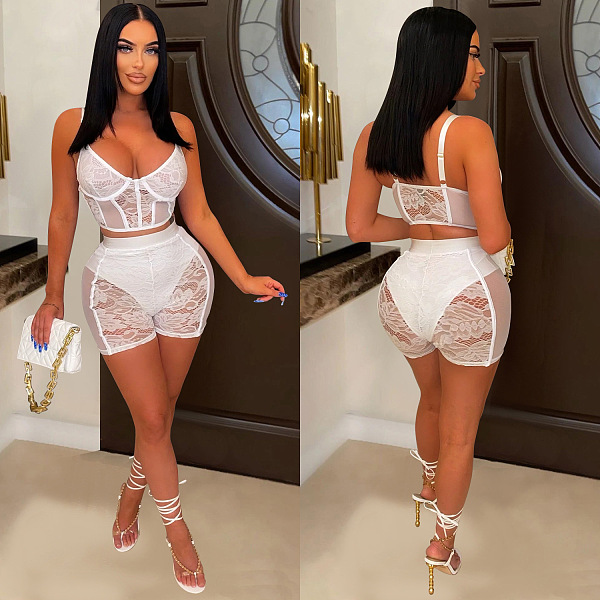 WHOELSALE | Lace Tank Top & Shorts