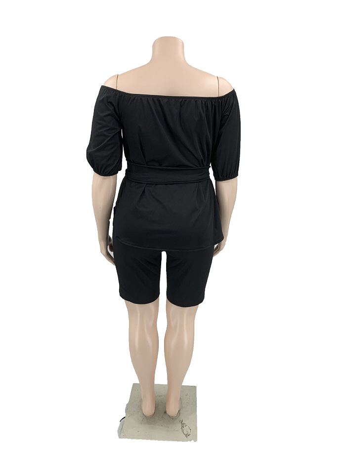 WHOELSALE | Plus Size Off-shoulder Skirt Set