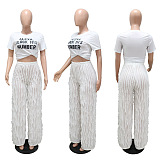 WHOELSALE | Wave High Waist Loose Pants