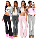 WHOLESALE | Elastic Waist Falre Bottom Bodycon Pants