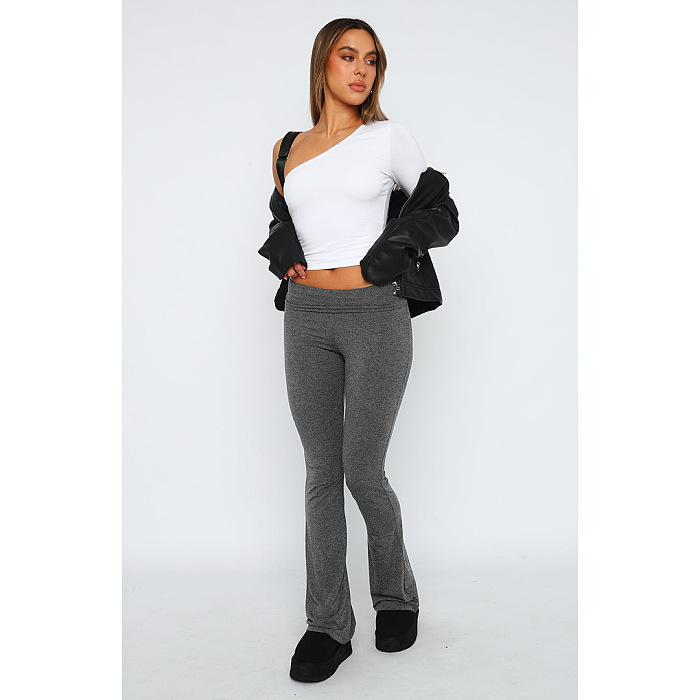 WHOLESALE | Elastic Waist Falre Bottom Bodycon Pants