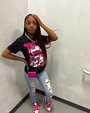 SUPER WHOLESALE | Black Skull Printed T-shirt