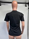 SUPER WHOLESALE | Black Skull Printed T-shirt