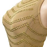 SUPER WHOLESALE | Rhinestone Off-shoulder Halter Dress