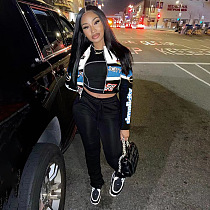 SUPER WHOLESALE | Pu Material Racing Jacket