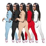 SUPER WHOLESALE | Half Zipper Front Pockets Cargo Jumpsuit in Solid