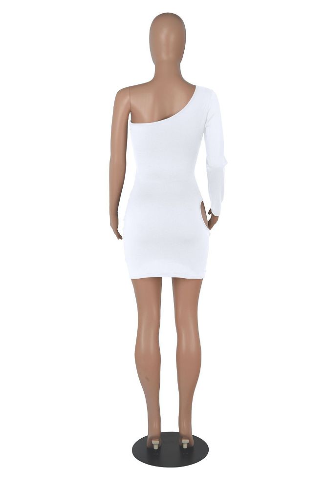 SUPER  WHOLESALE | Cut-out One Shoulder  Maxi Dress