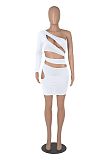 SUPER  WHOLESALE | Cut-out One Shoulder  Maxi Dress