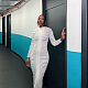 WHOLESALE | High Neck Bodycon Long Sleeve Long Dress