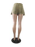SUPER WHOLESALE |  Pleated Denim Skirt in Creamy
