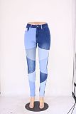 SUPER WHOLESALE |  Patchwork Two Tones High Waist Pants