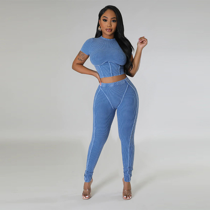 SUPER WHOLESALE |  Pit Fabric Pants Set