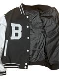 SUPER WHOLESALE |  Letter R Button Up Baseball Jacket