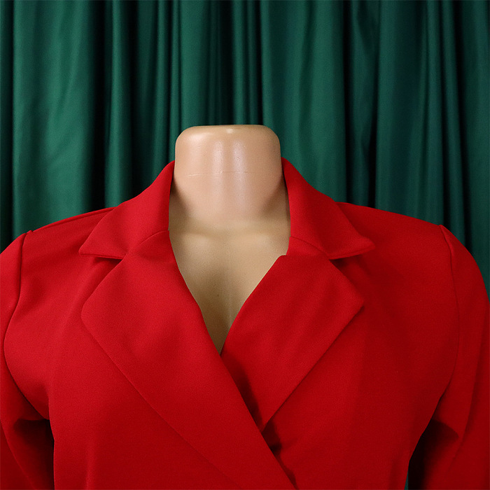 SUPER WHOLESALE |  Ultimate Pleated Mini Dress with Collar in Red