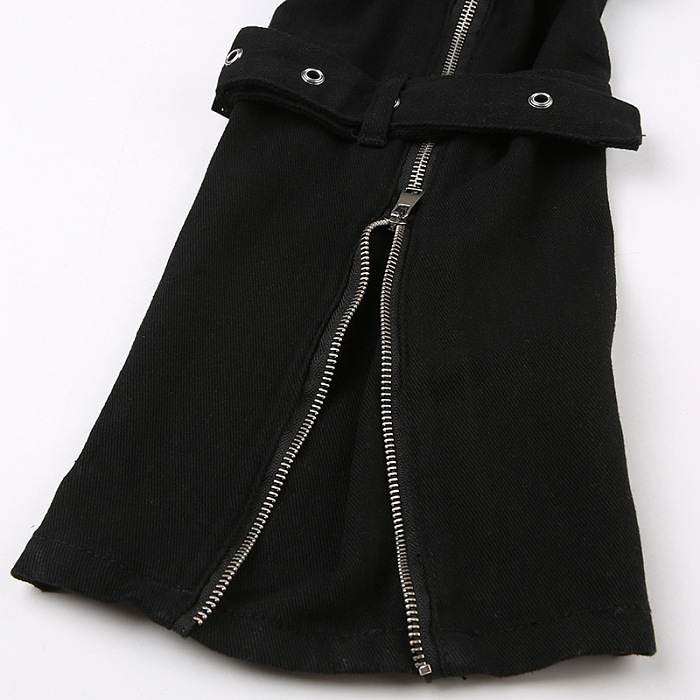 SUPER WHOLESALE |  Zip Up Buckle Pants