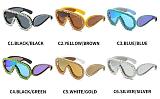 Fake Diamond Deco Sun Glasses(2PACK)