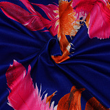 SUPER WHOLESALE | Printed Long Coat Bodycon Pants 2pieces in Purple Feather
