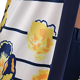 SUPER WHOLESALE | Printed Long Coat Bodycon Pants 2pieces in Yellow