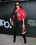 SUPER WHOLESALE | Shinning Material Zip Up Baseball Jacket in Red