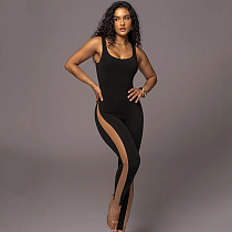 SUPER WHOLESALE |Patchwork Tank Jumpsuit