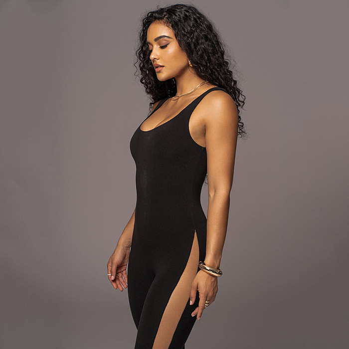 SUPER WHOLESALE |Patchwork Tank Jumpsuit