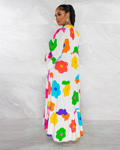 SUPER WHOLESALE | Pleated Half Button Up Long Sleeve A Shape Dress