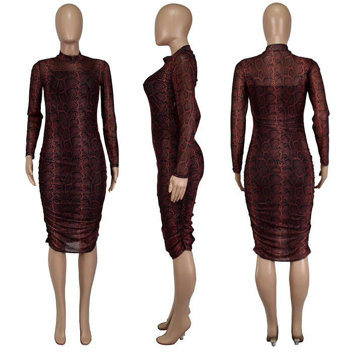 SUPER WHOLESALE | See-through 2Pieces Set Maxi Dress & Top
