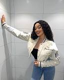 SUPER WHOLESALE |  Letter R Button Up Baseball Jacket