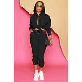 SUPER WHOLESALE | Button Up Blouse & Elastic Pants Set