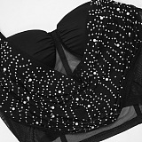 SUPER WHOLESALE | Fake Pearl Deco Tanks Top and Skirt Bottom