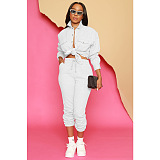 SUPER WHOLESALE | Button Up Blouse & Elastic Pants Set