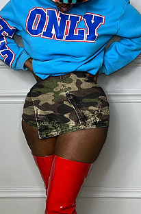 　 SUPER WHOLESALE | Designed Asymmertrical Cut Shorts in Camo