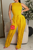 SUPER WHOLESALE | Tassel Fringe Two-Piece Set  in Mustard