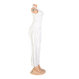 SUPER WHOLESALE | Tassel Fringe Two-Piece Set  in White