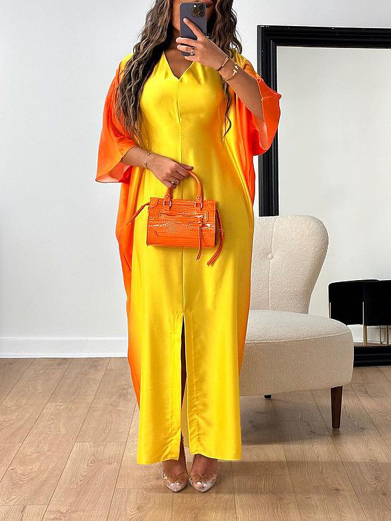 SUPER WHOLESALE | Gradiant Loose Long Dress