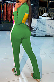 SUPER WHOLESALE | Pink Tow Tones Tracking Suit in Green & Yellow