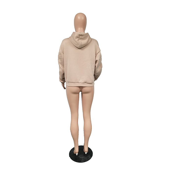 SUPER WHOLESALE | Ruffle Cuff Oversize Hoodie Top