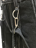 SUPER WHOLESALE | Strap Cargo Pants in Black